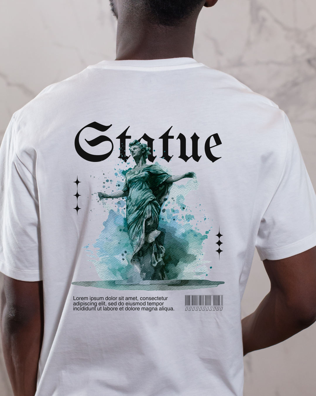 Round neck white tshirt