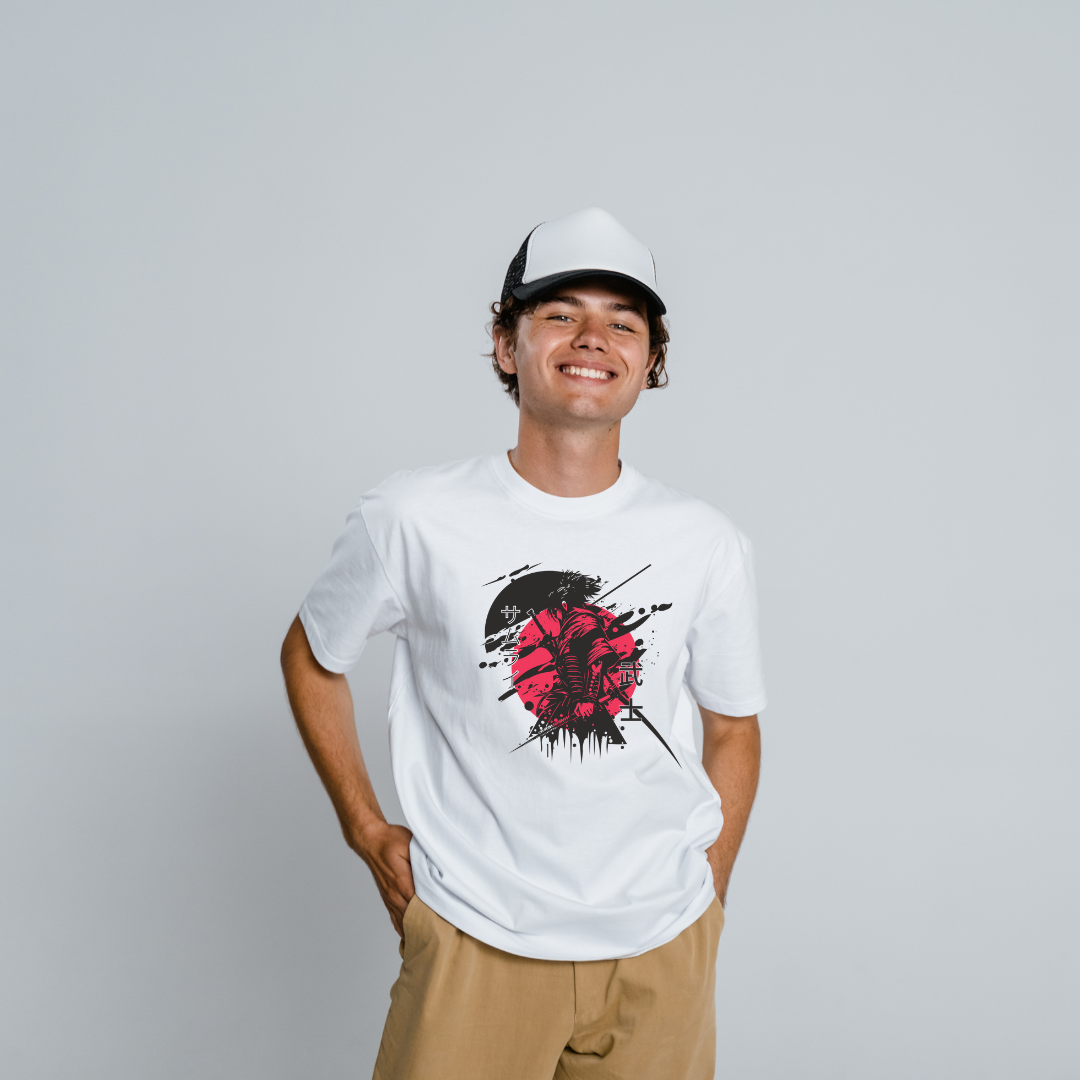 White printed t shirt